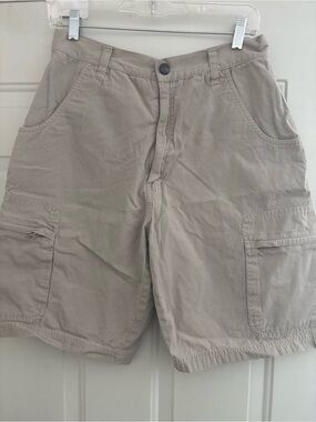 Men's Cargo Shorts in Light Tan — Classic Multi-Pocket Design